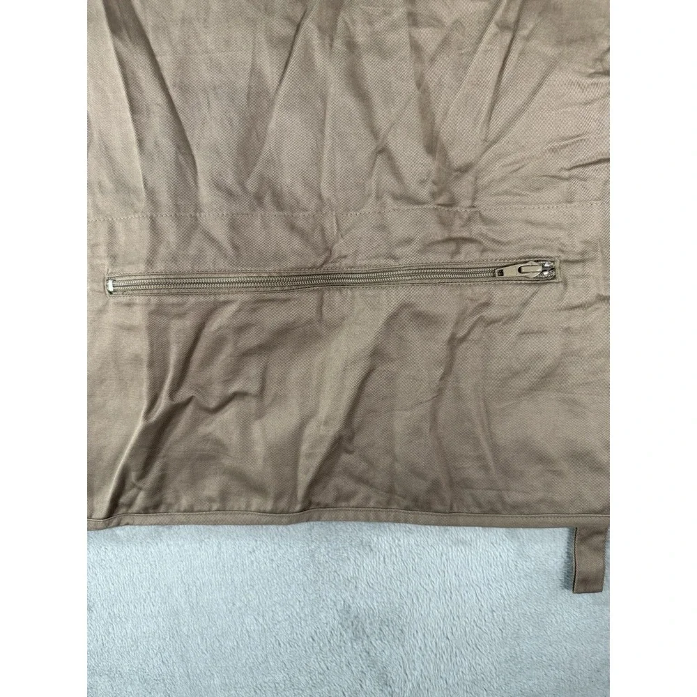 Ausable Fishing Vest Mens Large Tan Full Zip Cotton Twill Angler Outdoor NWT